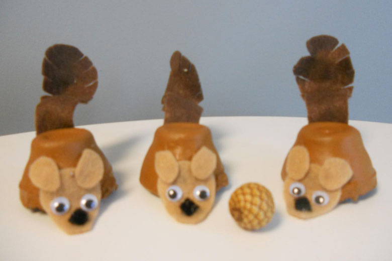 Nutty Squirrel Craft & Game - Critter Crafts: Bug Crafts for Kids