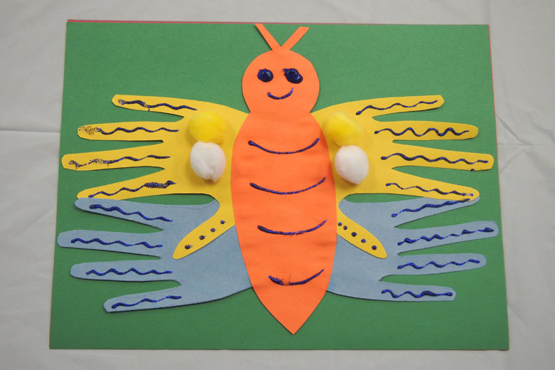Hand-Trace Butterfly - Critter Crafts: Bug Crafts for Kids