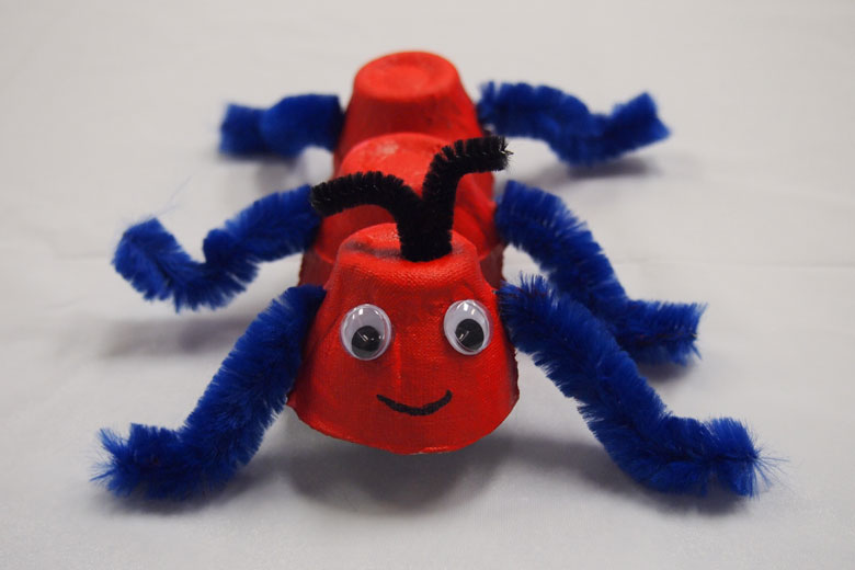 Egg Carton Ant - Critter Crafts: Bug Crafts for Kids